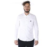 Camicia Kenzo Shirt TIGER Cotone Uomo Bianco 1LD5CH400 1 Tg. S