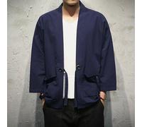Camicia Kimono Giapponese Da Uomo Top In Pizzo Retro Kung Fu Blusa Casual Chic
