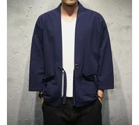 Camicia Kimono Giapponese Da Uomo Top In Pizzo Retro Kung Fu Blusa Casual Chic
