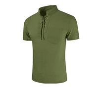 Camicia Lino Uomo Elegante Estiva Maniche Corte Camicia Eleganti Ampia T-Shirt Manica Corta in Lino Vestibilità Mare Magliette Estivi Slim Fit Taglie Forti Camicie Casual collo Coreana Leggero Comode