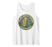 Camicia Louisiana Jazz in Ottone con Perline Bayous Mardi Gras Band Canotta