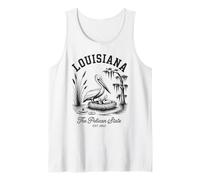 Camicia Louisiana Pelican State Swamp And Wildlife Vintage Canotta