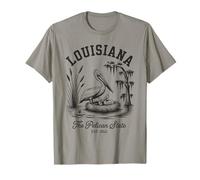 Camicia Louisiana Pelican State Swamp and Wildlife Vintage Maglietta