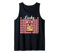 Camicia Lucky Cornhole Player Player Bag Girl Mom Canotta