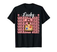 Camicia Lucky Cornhole Player Player Bag Girl Mom Maglietta