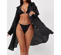 Camicia Lunga Copricostume Cappuccio Vestito Mare Donna Woman Cover Up COV0255