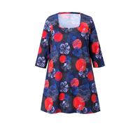 Camicia lunga Ulla Popken da donna taglie forti linea A scollo Carree