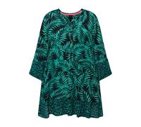 Camicia lunga Ulla Popken da donna taglie forti palme linea A tunica scollo
