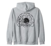 Camicia madre girasole e farfalle Inspiring Caring Kind Felpa con Cappuccio