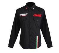 Camicia manica lunga, nero - S