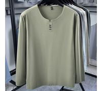 Camicia manica lunga scollo a per v per top per strato base per stile manica