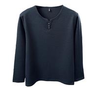 Camicia manica lunga scollo a V per top per strato base per stile manica lunga