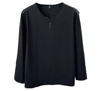 Camicia manica lunga scollo a V per top per strato base per stile manica lunga