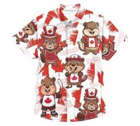 Camicia Maniche Corte Uomo,Camicia Estiva Floreale per Abbigliamento Casual, Design Leggero E Confortevole per Lo Stile Quotidiano, Perfetta per Le attività All'Aperto