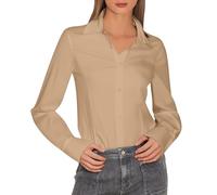 Camicia Maniche Lunghe Donna Camicia Lunga Lino Di Maglie Eleganti Magliette Maglia Estiva Nera Elegante Blusa Manica Abbigliamento Curvy Camicie Estive Quadri Raso Cotone 5Xl Bluse Azzurra Corta