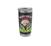 Camicia medica Neuro Nurses Love Brains Neurology Halloween Bicchiere termico in acciaio inox doppia parete