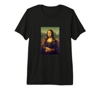 Camicia Monna Lisa Indossare Un Capolavoro Maglietta Premium