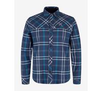 Camicia Montura Check manica lunga blu navy bianco - L