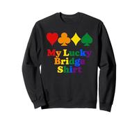 Camicia My Lucky Bridge Rainbow Card Suits Felpa