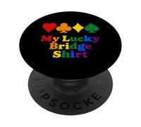 Camicia My Lucky Bridge Rainbow Card Suits PopSockets PopGrip Adesivo