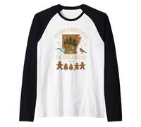 Camicia Natalizia Arkansas Alberi di Pan di Zenzero Bird River 2025 Maglia con Maniche Raglan