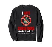 Camicia natalizia I Hate Christmas Don't Like Christmas Anti Christmas Felpa