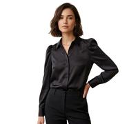 Camicia nera classica in raso da donna Vila Vidaye New XS