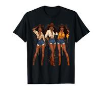 Camicia nera Cowgirls Squad Rodeo Western Girls Country Maglietta