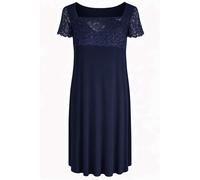 Camicia Notte Donna Tramonte Viscosa Pizzo Abito Casa Made Italy Sottoveste