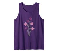 Camicia Nucleo Cottage Viola Fiori Viola Canotta
