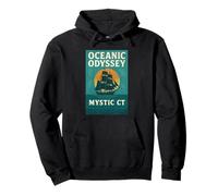 Camicia Oceanic Odyssey Ship Vintage Maritime Mystic CT Voyage Felpa con Cappuccio