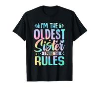Camicia Oldest Sister I Make The Rules 3 Sisters Matching Maglietta con Stampa Grafica Economica