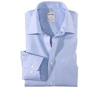 Camicia Olymp Luxor buegelfrei Bleu New Kent colletto in extra braccio lungo (69 cm) 63 blu chiaro 44