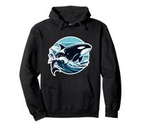 Camicia Orca Ocean Lovers Orca Uomini Ragazzi Ragazze Bambini Orca Felpa con Cappuccio