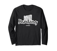 Camicia Originale Hamburg Elbphilharmonie Germany Maglia a Manica