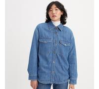 Camicia oversized Nola Blu M Tinta unita