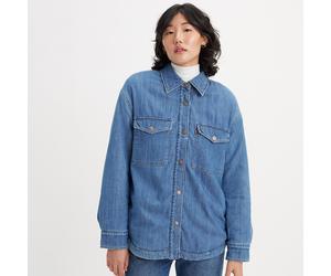 Camicia oversized Nola Blu M Tinta unita
