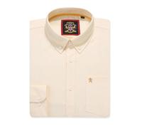 Camicia Oxford a Maniche Lunghe da Uomo, Colletto e Tasca con Bottoni, Weekender da Lavoro Casual in Stile Inglese. The English Oxford di Janeo British Apparel. (Plain Lemon, 2XL)