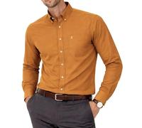 Camicia Oxford a Maniche Lunghe da Uomo, Colletto e Tasca con Bottoni, Weekender da Lavoro Casual in Stile Inglese. The English Oxford di Janeo British Apparel.