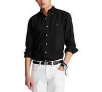 Camicia Oxford aderente tinta in capo Nero XL Tinta unita