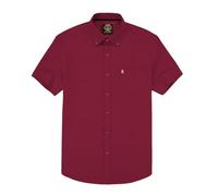 Camicia Oxford da uomo a maniche corte tinta unita o strisce, vestibilità classica, colletto con bottoni e tasca. Abbigliamento per le vacanze Camicie per il tempo libero. by Janeo British Apparel