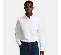 Camicia oxford dritta Signature GILLES Bianco L Tinta unita