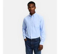 Camicia oxford dritta Signature GILLES Blu L Tinta unita
