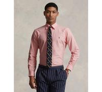 Camicia Oxford, logo ricamato Rosa S Tinta unita