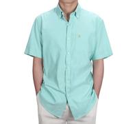 Camicia Oxford Manica Corta da Uomo vestibilità Classica,Colletto e Tasca abbottonati.Abbigliamento per Le Vacanze Camicie per Il Tempo Libero. di Janeo British Apparel. Paris Mint, 2XL