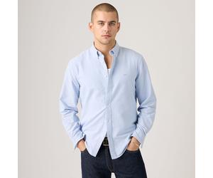 Camicia Oxford Relaxed con colletto abbottonato Blu M A righe