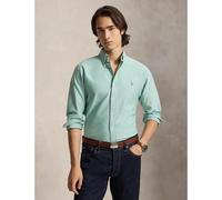 Camicia Oxford slim fit Verde S A quadretti