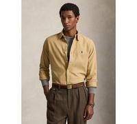 Camicia Oxford slim tinta in capo Marrone M Tinta unita