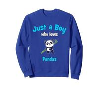 Camicia Pandora per Ragazzi | Panda per Bambini Felpa, Unisex per Adulti, Blu Reale, L