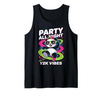 Camicia Party Panda all Night Y2K Vibes Retro Panda Cool Dance Canotta